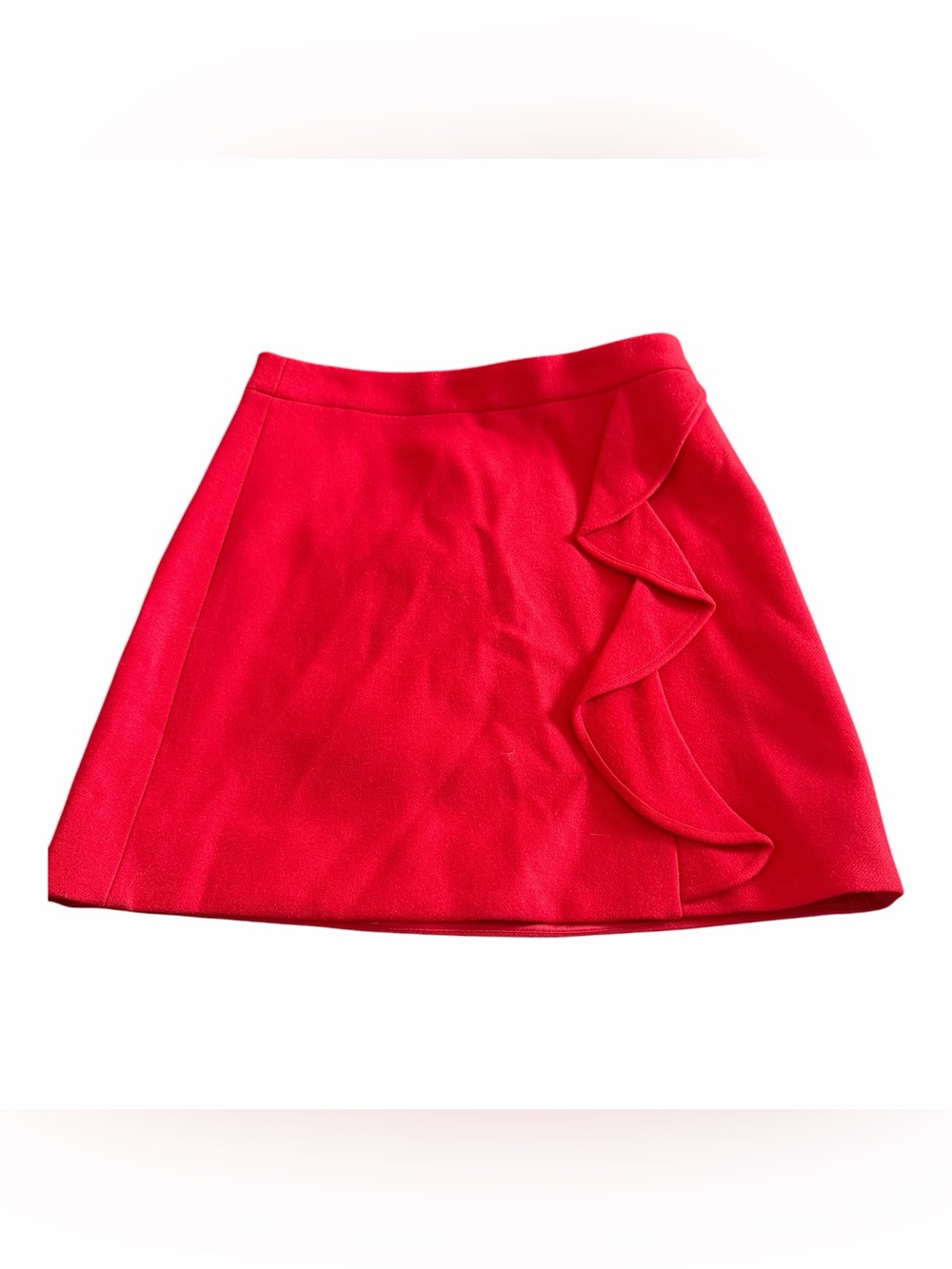 J.Crew Bright Red Wool Skirt Size 4